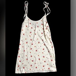 Cream Floral Slip Dress